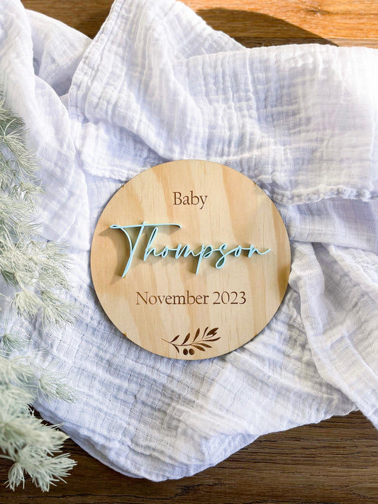 Announcement Plaque - Personalised
