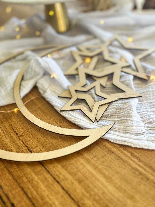 Crescent Moon & Star Set
