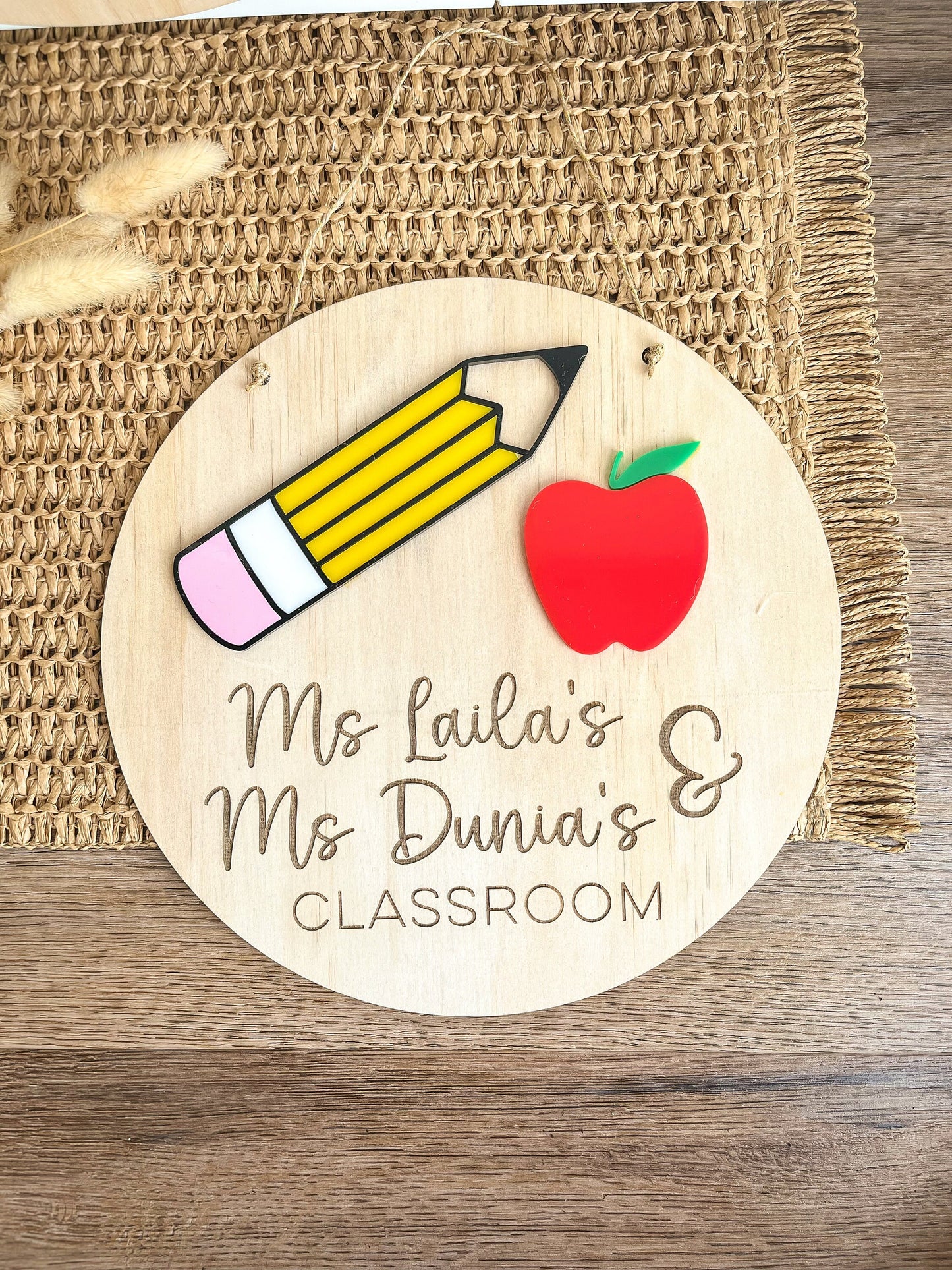 Personalised Teacher Door Sign (Large)
