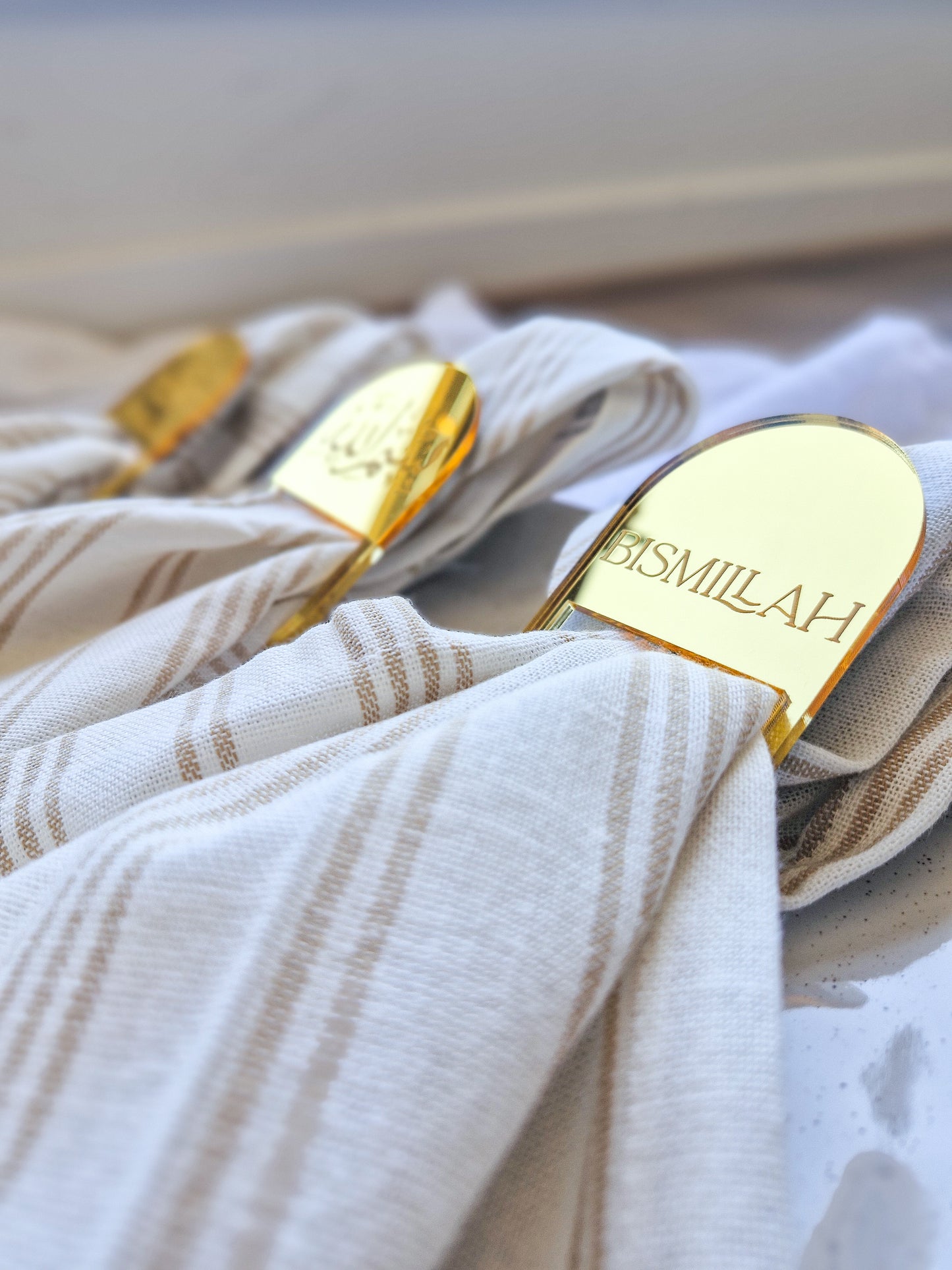 Bismillah Napkin Rings