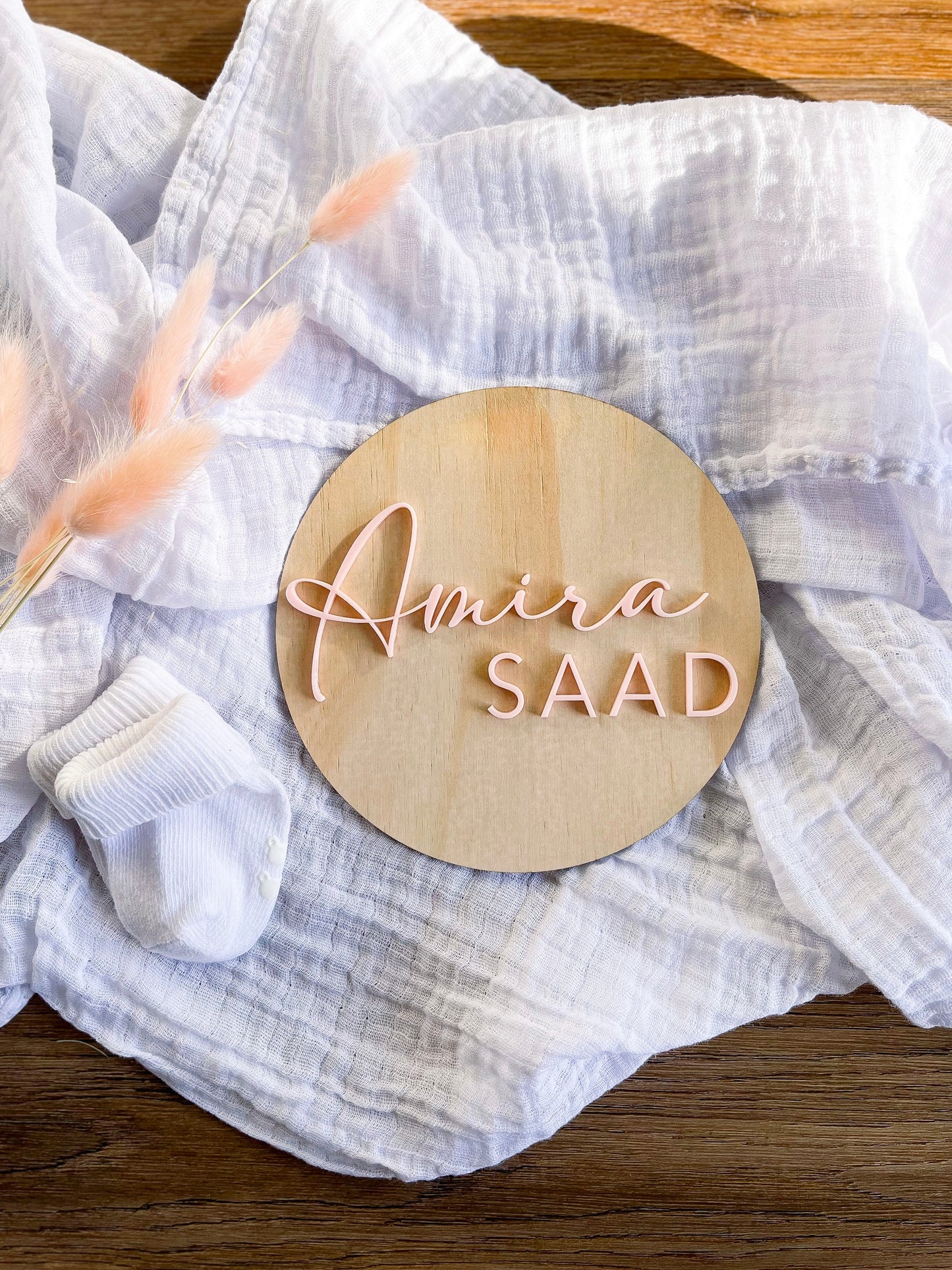 Baby Announcement Plaque - Name