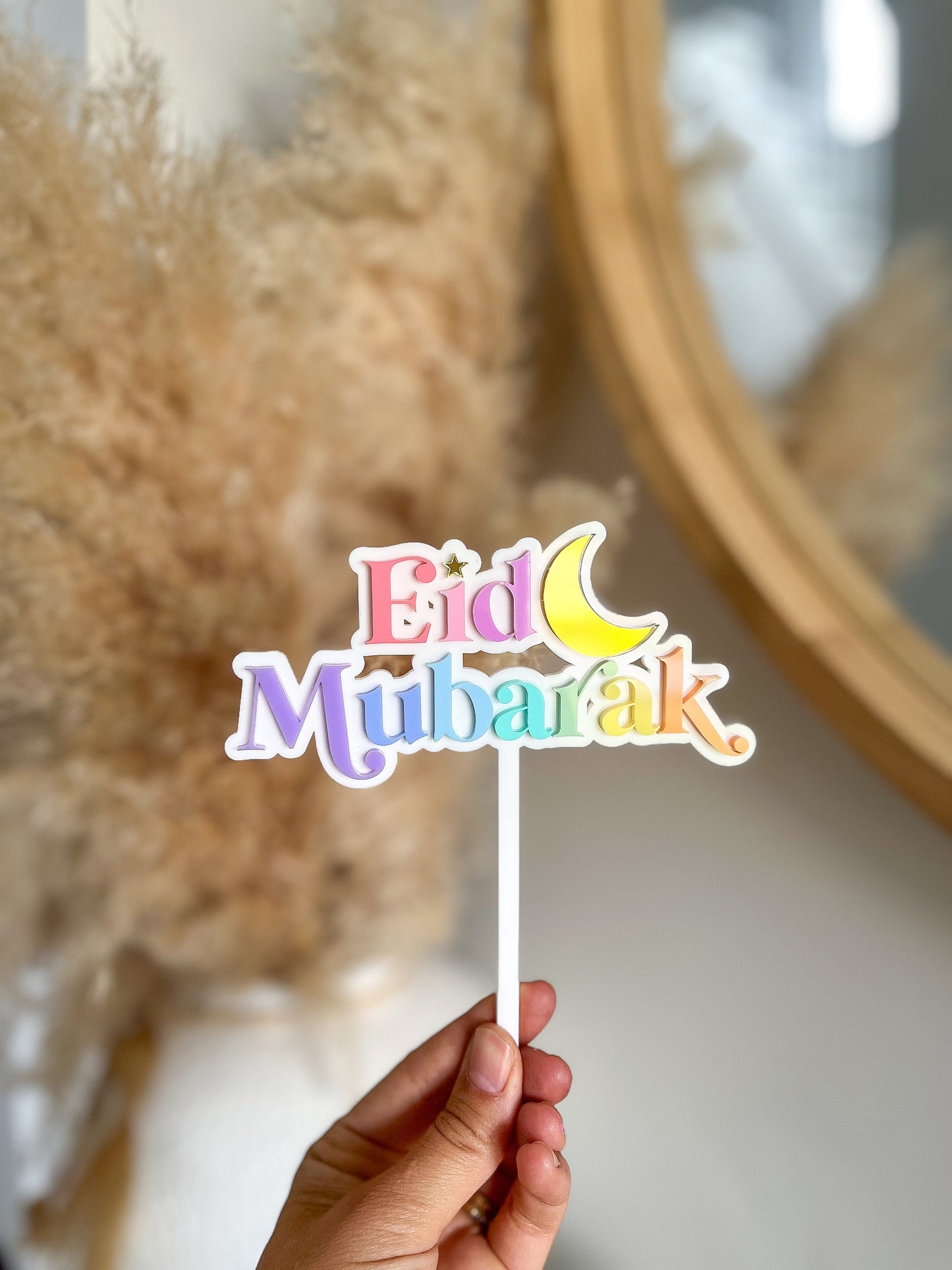 Eid Mubarak Cake Topper