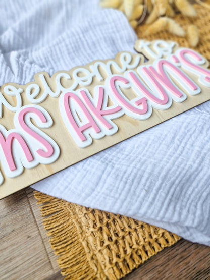 Personalised Teacher Door Edge Sign